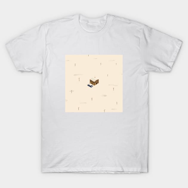 Lonely Snowed in House T-Shirt by dalebrains